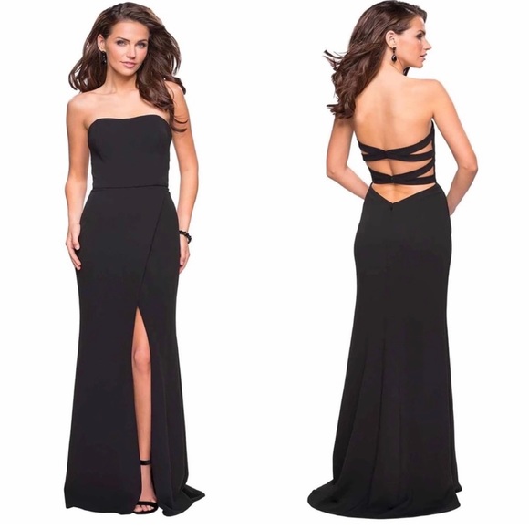 La Femme Dresses & Skirts - LA FEMME 27035 DRESS Strapless Maxi Gown